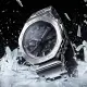 【CASIO 卡西歐】G-SHOCK 金屬 銀X黑 農家橡樹 雙顯腕錶 母親節 禮物(GM-B2100D-1A)