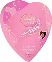 Lindt Lindor White Strawberry Truffles Heart Shaped Box 5.5oz NEW