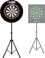 CyeeLife Dartboard Stand, Professional Portable Tripod Dartboard Travel Stand, Black