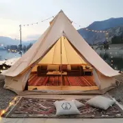 VEVOR Canvas Bell Tent, 4 Seasons 6 m/19.68 ft Yurt Tent, Canvas Tent for Cam...