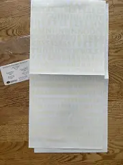 Creative Memories Large ABC/123 -IVORY CLASSY Stickers - One Sheet Cream