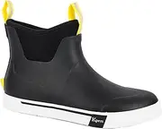 [Kprm] Men's Deck Boots Waterproof Ankle Rubber Rain Boots High-Performance Saltwater Fishing Booties