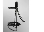 Passier Neptune Rolled Snaffle Bridle - Black - Cob