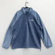 Columbia Granite Mountain Half Zip Fleece Men's Size XXL Jacket Casual Blue #478