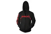 Metallica Unisex Adult Kill Em All Full Zip Hoodie (Black) (XL)