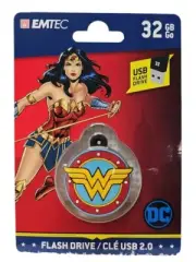Emtec DC Comics Wonder Woman 32GB 2.0 USB Flash Drive New