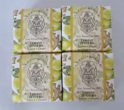 La Florentina Luxury Scented Bar Soap 3.7oz each Lemon & Ginger 4 Bars