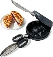 Stuffed Waffle Iron, Belgian Waffle Maker, Dual Nonstick Pans, Cool-to-the-Touch