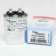 USA Run Capacitor 7.5 mfd (uf) 440 Volt Oval American Made PartsConnect