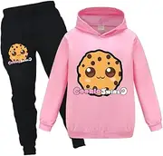 [OAIXIUR] Cookie Swirl C Kids Hoodie and Pants for Boys and Girls Sport Tracksuit Aged 3-13