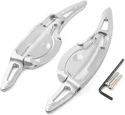 ZAPYVET Paddle Shifter, for Hyundai, Palisade LX2 Nexo 2018 2019 2020 2021 2022 Car Steering Wheel Gear Extend Sticker Car Accessories Paddle Shifter(Silver)