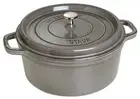 staub "Cocotte Round Gray 28cm" Large Hand Cast Enamel Pot IH Compatible [Author