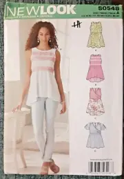 Simplicity NEW LOOK Pattern S0548 Misses' Tops Sewing Project 0548 (H)