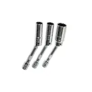 SP Tools 3Pcs 3/8" Drive Magnetic Spark Plug Spline Socket Set - Cr-V Steel