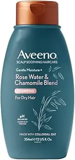 [Aveeno] Scalp Soothing Haircare Lightweight Moisture Rose Water & Chamomile Shampoo for Dry Hair 354ml