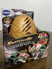 VTech Switch & Go Hatch & Roaaar Egg Triceratops Race Car NEW Sealed