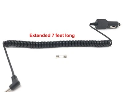CAR Coiled Power Cord Replacement RadioShack 22-1695, 22-1700 RADAR DETECTOR