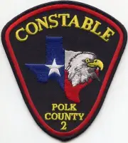 POLK COUNTY TEXAS Precinct 2 Colorful CONSTABLE sheriff police PATCH
