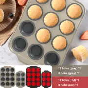 Silicone Muffin Pan Non Stick Cupcake Pan Metal Reinforced Frame Muffin jeTgS