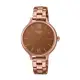 【CASIO SHEEN】古典設計不鏽鋼時尚腕錶-玫瑰棕/SHE-4560PG-4A