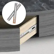Smooth Gliding and Easy Access with Three Section Design Drawer Slides