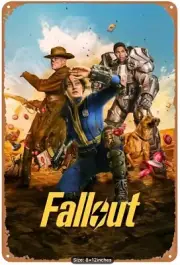 Fallout Movie Poster Tin Metal Sign - 8 x 12 NEW