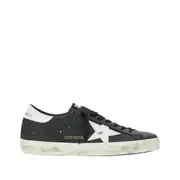 [GOLDEN GOOSE] GOLDEN GOOSE 'Super-Star' leather sneakers Man 44 44 Black