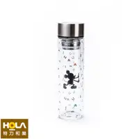 在飛比找蝦皮商城優惠-HOLA 米奇系列 雙層玻璃隨手瓶 360ml MICKEY