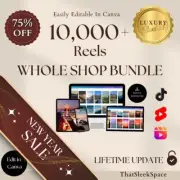 10,000+ Mega Reels Bundle l Instagram Reels, Tiktok,Youtube Shorts I Canva Edita