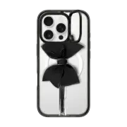 iPhone 16 Pro Impact Ring Stand Case MagSafe Compatible Black Bow