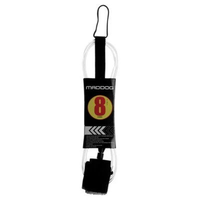 Maddog Clear 243cm Calf Surf Board Leash/Cord Ankle/Leg Strap/Neoprene String