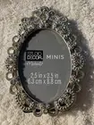 Studio Decor Table Frame Oval Tiara Silver 2.5 " by 3.5"