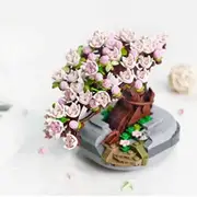 Christmas Cherry Blossom Tree Plant Sets, Mini Botanical Collection & Flower Bouquet Building Kit Creative Gift (426 Pieces) No Compatible with Lego