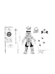 Samurai Usagi Yojimbo Black and White - 7" Scale Action Figure - Usagi Yojimbo -