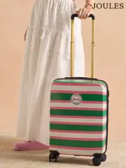 Joules Resort Stripe Cabin Four Wheel Hard Shell Suitcase (G01739) | $390