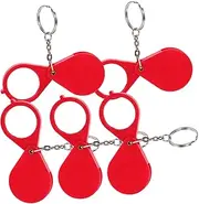 KALLORY 6Pcs Folding Magnifying Glass Keychains Portable Small Magnifier for Seniors for Reading Jewelry Inspection and Everyday Use Elegant Design