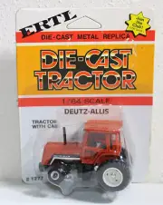 ERTL Deutz-Allis 8070 Tractor, Orange 1:64 Scale Diecast No # on Decal NIP