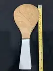 Set of 10" Mango Wood With Enamel Handles Salad Serving Utensils