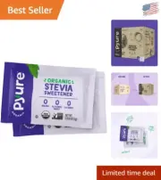 Plant-Based Stevia Sweetener Packets - 1000 Pack, Zero Calorie Sugar Substitute