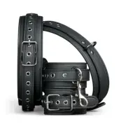 Thigh and Wrist Cuff Set - Bondage Sex Cuffs Slave Restraint Door HARDCORE LUST