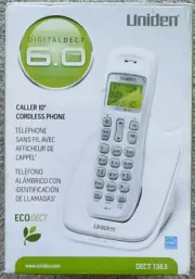 Uniden Handset Cordless Phone Model DECT 1363 EcoDect DigitalDect 6.0 NEW VTG