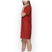 NWT Nicole Miller Linen Blend Dress – Vibrant Red – Size Small