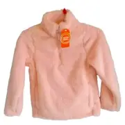 Wonder Nation Girls Sweatshirt XL 14-16 Sherpa Pullover Quarter Zip Pockets