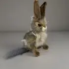 Vintage Hansa Jack Rabbit Realistic Animal Plush 9"