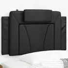 Black Faux Leather Headboard Cushion 90cm Bedroom Wall Pad Soft Backrest