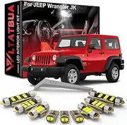 WLTATBUA LED Interior Light Kit Replacement for Jeep Wrangler JK 2007 2008 2009 2010 2011 2012 2013 2014 2015 2016 2017 2018 2019 2020 2Door 4Door, Super Bright 6000K White