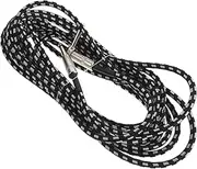 DRESSOOS Guitar Cable Straight to Right Angle Audio Cord for Electric Guitars Bass Keyboard Mandolin Durable Flexible Noise Reduction Quick Connection
