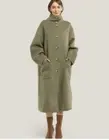 Nwt Gentle Herd Green oversized wool alpaca Coat Size M