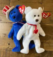 ty beanie babies Valentino And Sam