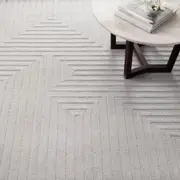 Nirvana Recline SILVER Wool Rug